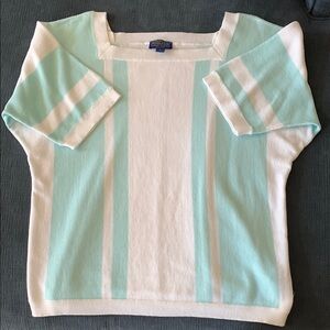 Pendleton Blue and White Crew Neck Sweater